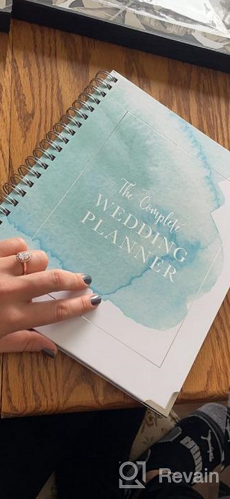 img 1 attached to 🌸 Watercolor Wedding Planner: Undated Bridal Planning Diary Organizer - Perfect Engagement Gift - Featuring Hard Cover, Convenient Pockets, Calendar & Online Support review by Jon Higdem