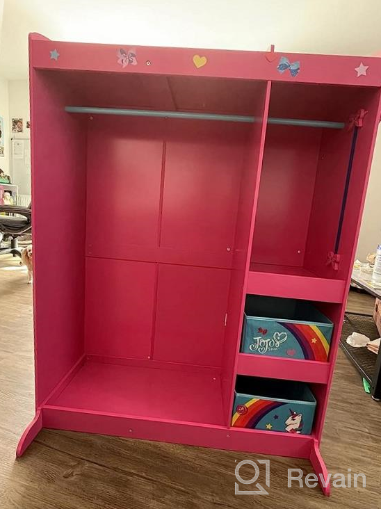 img 1 attached to Delta Children'S JoJo Siwa Dress-Up Wardrobe With Mirror & Shelves - Play Boutique And Costume Storage For Kids review by Todd Mamat