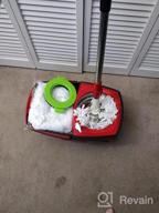 img 1 attached to Efficient Cleaning Made Easy: Spin Mop And Bucket With Wringer Set For Sparkling Floors - 6 Refills And 61" Extended Handle Included review by Harry Jenkins