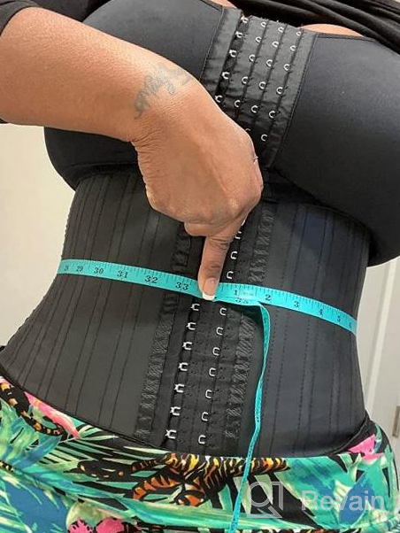 img 1 attached to YIANNA Underbust Sports Waist Trainer For Hourglass Body Shape And Tummy Control During Workouts - Short Torso Corset Body Shaper review by Bobby Diaz