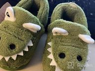 img 1 attached to Dinosaur Slippers: Stylish Boys' Shoes for Toddlers' Indoor Bedroom Comfort review by Dustin Marshall