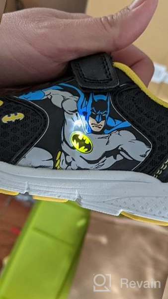 img 1 attached to 🦇 Batman Themed Kids Sneaker by Josmo - Unisex Child review by Arnold Robles