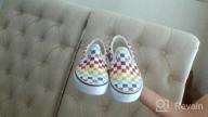 img 1 attached to 👟 Boys' Sneakers: Vans Classic Checkerboard Rainbow TrueWhite Shoes review by Tim Thuss