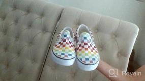 img 6 attached to 👟 Boys' Sneakers: Vans Classic Checkerboard Rainbow TrueWhite Shoes