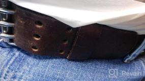 img 5 attached to Genuine Leather Western X Laced Casual