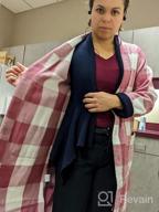 img 1 attached to Stay Warm And Stylish This Winter With ECOWISH Women'S Flannel Plaid Shacket Jacket review by Nick Mosley