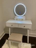 img 1 attached to Get Ready In Style: Furmax Vanity Desk With Lighted Mirror And Storage Drawers review by Andy Metzger