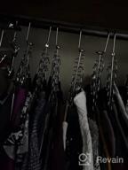 img 1 attached to Maximize Your Closet Space With KLEVERISE'S 20 Pack Stainless Steel Cascading Hangers review by Bobby Washburn