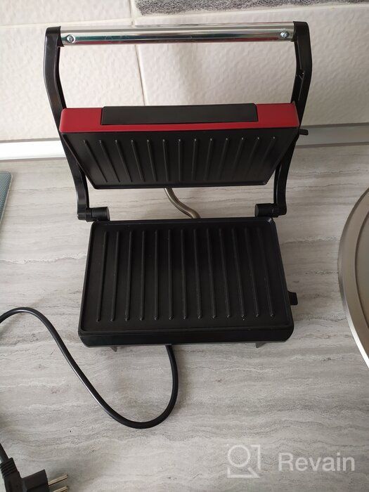 img 1 attached to Sandwich maker Kitfort KT-1609 Panini Maker, red review by Franciszka Henke ᠌