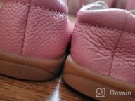img 1 attached to Femizee Fashion Leather Flats: The Perfect School Uniform Shoes for Toddler Girls review by Ashley Davis