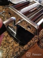 img 1 attached to Befano Manual Pasta Maker: Versatile, Easy-To-Use Stainless-Steel Machine With 6 Adjustable Thickness Settings And Pasta Cutter review by Dean Partybus