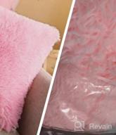 img 1 attached to XeGe Faux Fur Throw Pillow Cases, Plush Shaggy Ultra Soft Pillow Covers, Fluffy Crystal Velvet Decorative Pillowcases, Furry Fuzzy Pillow Shams Zipper Closure, Set Of 2(Standard, Old Pink) review by Brenda Mitchell