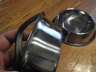 img 1 attached to WEDAWN Stainless Steel Dog Bowls,Dog Dishes 8Oz 16Oz 26Oz 40Oz, Cat Bowl Water And Food With Rubber Base For Small/Medium/Large Dogs, Cats, Puppy Rabbit And Kitten (6 Cup/40 Oz, Silver/3Pack) review by Matthew Guiney