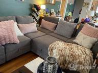 img 1 attached to 🛋️ Modern Grey U Shaped Sectional Couch with Chaises - HONBAY Modular Fabric Sofa review by Frank Rivera