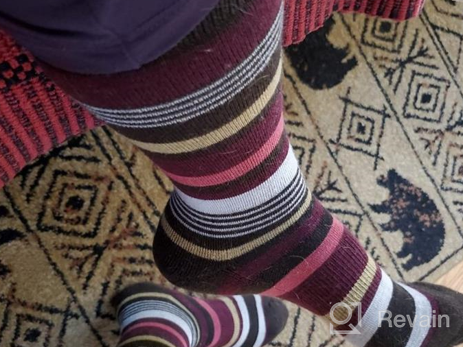 img 1 attached to Stay Warm And Comfortable On Your Next Outdoor Adventure With EnerWear'S Merino Wool Hiking Socks - 4 Pack For Women review by Brandon Bullard
