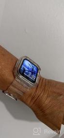 img 7 attached to Goton для Apple Watch Ultra Band 49 мм, Apple Watch Ultra 49 мм с защитным чехлом-бампером, кристально чистый мягкий спортивный ремешок для браслета Аксессуары для IWatch Ultra 49 мм