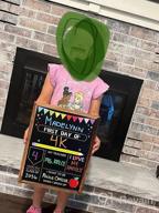 img 1 attached to My 1St Day Of School Chalkboard Sign Photo Prop 10X12 Inch Double Sided Back To School Board For Kids Girls Boys - First & Last Day Wooden Boards Of Preschool Kindergarten review by Matthew Shankar