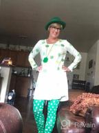 img 1 attached to Aphratti Women'S Long Sleeve St Patricks Cute Clover Print Casual Flare Dress review by Amanda Smith