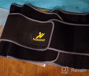 img 5 attached to Adjustable Neoprene Waist Trimmer Sweat Belt Fat Burning For Women - NINGMI Sauna Waist Trainer