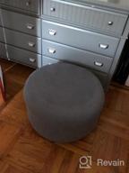 img 1 attached to Taupe H.VERSAILTEX Ottoman Cover - Stretch Slipcover For Round Storage Footrest Fits 20-23 Inch Diameter review by Rebecca Arrington