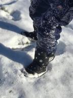 img 1 attached to Stay Warm And Dry This Winter With JACKSHIBO Waterproof Snow Boots For Boys And Girls review by Sean Julian