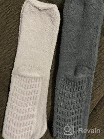 img 8 attached to Stay Comfortable And Safe With JORMATT'S Non-Skid Ultra-Thick Fuzzy Grip Socks - 3 Pairs For All!