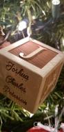 img 1 attached to Personalized Baby Block Wooden Keepsake Ornament 2022 Gift For Boy Or Girl - My First Babys Christmas Custom Engraved Newborn Infant Mom, Dad 1St Date By Glitzby review by Matt Sirmons