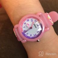 img 1 attached to Waterproof Unicorn Silicone Kids Watch - 3D 🦄 Cartoon Design for Girls Aged 3-10, Ideal Toddler Gift review by Tracy Anderson