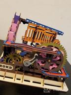 img 1 attached to Wooden Roller Coaster Marble Run Puzzle - ROKR 3D Mechanical Model For Self-Crafting, Decoration, And Educational Gifting review by John Bourgeois
