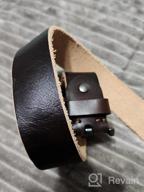 img 1 attached to Men'S Italian Cow Leather Belt With Anti-Scratch Buckle - High-Quality, Durable, And Stylish, Packed In A Gift Box By KEECOW review by Ken Perry