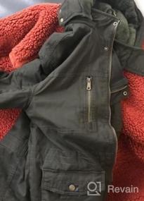 img 5 attached to WenVen Thicken Cotton Parka Jacket For Men - Warm Coat With Removable Hood For Winter