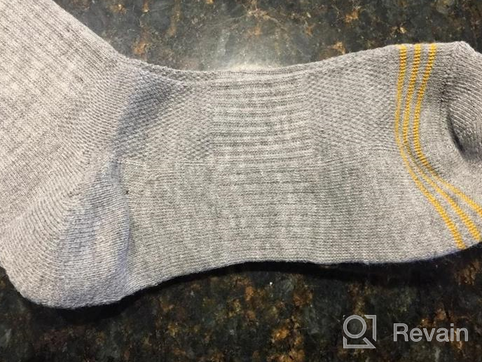 img 1 attached to Boys' Gold Toe Ultra 🧦 Tec Back Stripe Crew Socks, 5-Pack review by Daniel Evans