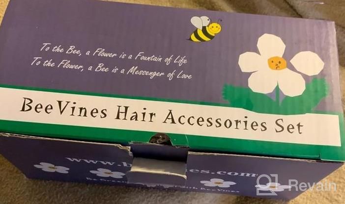 img 1 attached to BeeVines 33 Pack Hair Accessories Set - Large Claw Clips, Strong Hold Hair Ties, And Barrettes For Women And Girls review by Antonio Santiago