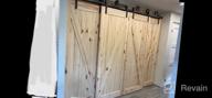 img 1 attached to Upgrade Your Space With ZEKOO'S 10Ft Double Bypass Barn Door Hardware Kit For Four Wooden Doors In Black Finish review by Kyle Fachini