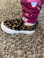 img 1 attached to Leopard Print Canvas Sneakers for Toddler/Little Kid - Boys' and Girls' Slip-on Loafer Shoes with Flats review by Ron Thomas