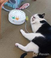 img 1 attached to 3-In-1 Smart Interactive Cat Toy For Kittens - Fluttering Butterfly, Ambush Feathers, Track Balls & More! review by Alexandra West