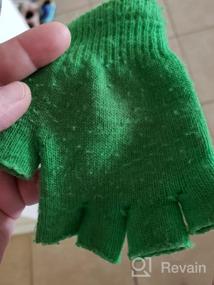 img 5 attached to Оставайтесь теплыми и стильными с вязаными пальчиковыми варежками-перчатками для мальчиковых аксессуаров.