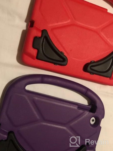 img 1 attached to Shockproof IPad Mini 1 2 3 Kids Case With Built-In Screen Protector And Lightweight Handle Stand - Rose review by Joshua Gaines