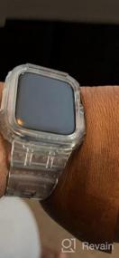 img 7 attached to Marguerite: ремешок для часов Apple Watch, совместимый с антижелтым цветом, с чехлом-бампером | 41 мм 40 мм 38 мм Для серии 8 7 6 5 4 3 2 1