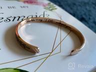 img 1 attached to Bridesmaid Proposal Gifts Adjustable Bracelets - I Couldn'T Say I DO Without You Stainless Steel Engraved Cuff Wedding Bangle For Bride Tribe Bridesmaid Maid Of Honor review by Eder Boesel