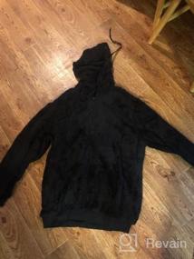 img 4 attached to Kisscynest Women'S 1/4 Zip Fleece Hoodie Sherpa Sweatshirt Pullover - Oversized & Fuzzy