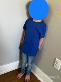 img 6 attached to KOWDRAGON Хлопковые футболки с короткими рукавами для мальчиков и девочек Футболки с круглым вырезом (3–12 лет)