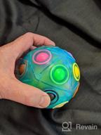 img 1 attached to Vdealen Rainbow Magic Puzzle Ball - 20 Hole Brain Teaser Fidget Game For Kids, Teens, And Adults - Great Birthday, Christmas, Or Easter Gift And Stocking Stuffer For Boys And Girls review by Martin Masaniai