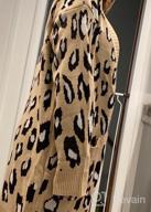 img 1 attached to Stay Chic And Cozy With Angashion'S Women'S Leopard Print Cardigan Sweater review by Dandy Sulley
