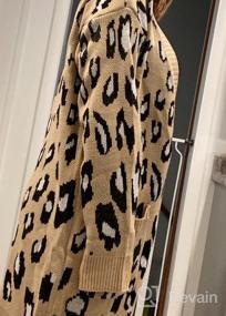 img 7 attached to Stay Chic And Cozy With Angashion'S Women'S Leopard Print Cardigan Sweater