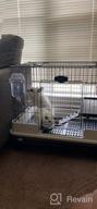 img 1 attached to Spacious And Secure 2-Level Small Animal Cage With Ramp, Litter Tray, And Access Doors For Guinea Pig, Ferret, Rabbit, Chinchilla, And Cat review by John Chembola
