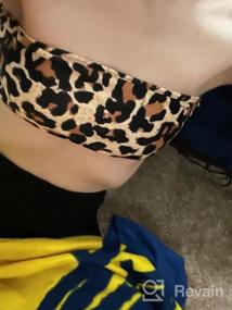 img 5 attached to Women'S Bandeau Bikini Off Shoulder Swimsuits: MarinaPrime 2 Piece High Cut Swimwear