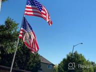 img 1 attached to Raise Your Flag To New Heights With WeValor'S 16Ft Heavy-Duty Aluminum Telescopic Flag Pole Kit With American Flag And Golden Ball Top review by William Nunes