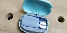 img 8 attached to Rechargeable Toothbrush Case With UVC Cover - NewWay Mini For Travel, Home And Business - Green