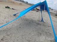 img 1 attached to Stay Cool And Protected At The Beach And Outdoor Adventures With AMMSUN Portable Sun Shelter review by Avishai Menon